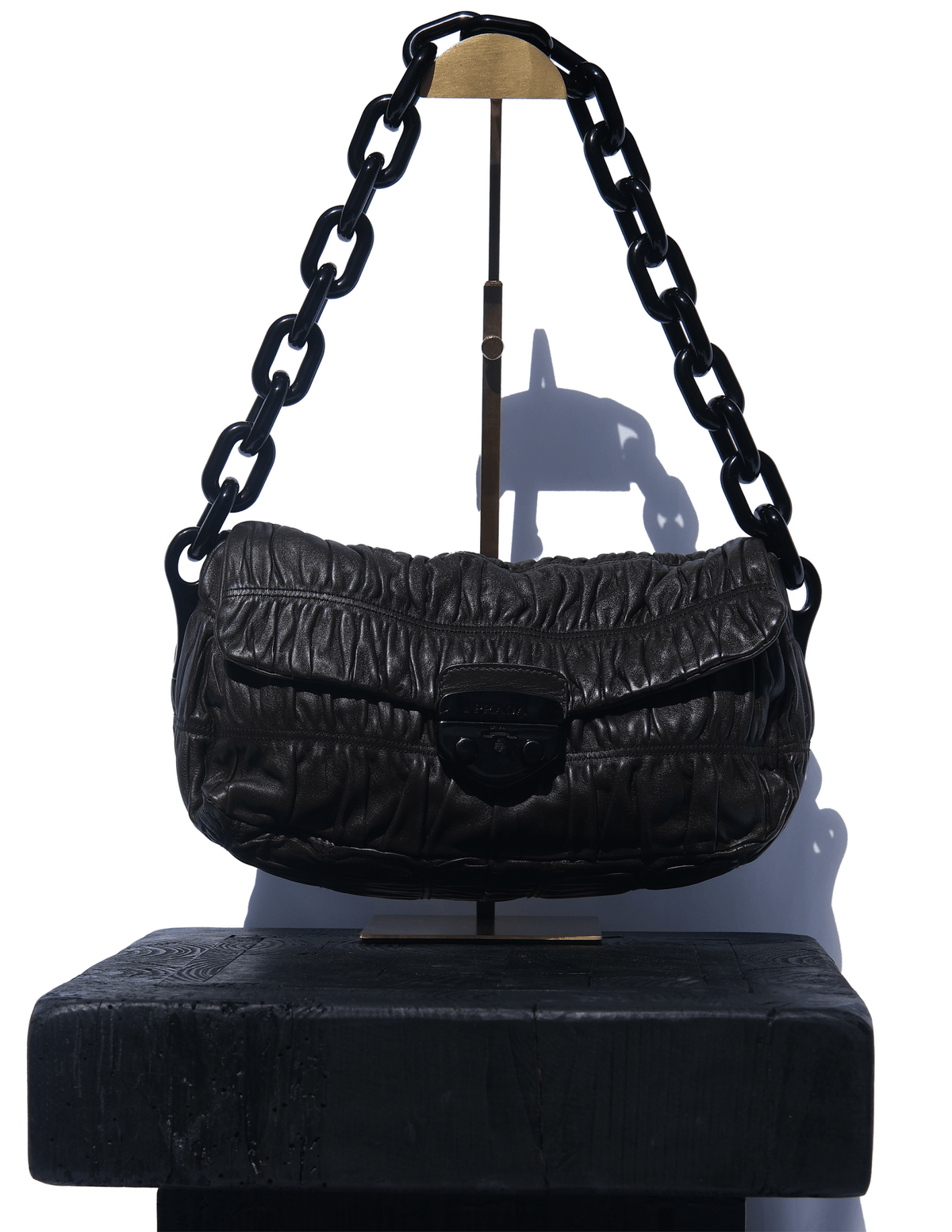 Prada Nappa Gaufre Leather Chain Bag - Runway Fare