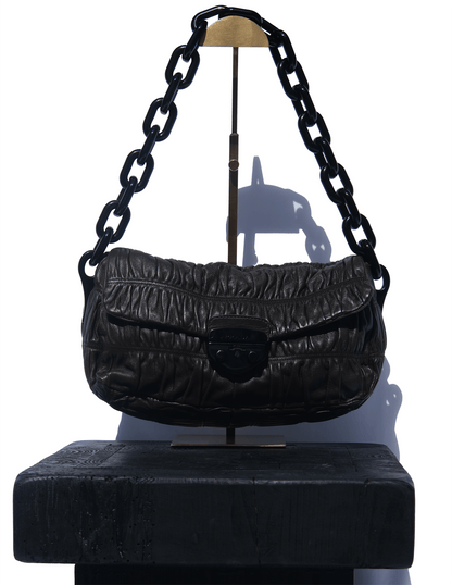 Prada Nappa Gaufre Leather Chain Bag - Runway Fare