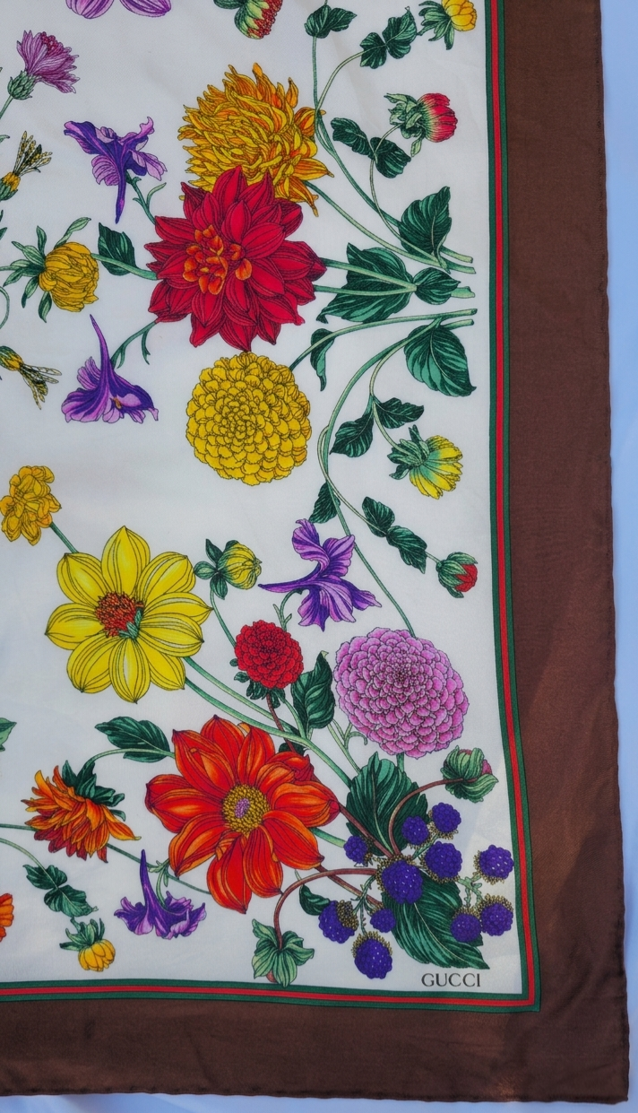 Gucci Flora Silk Scarf