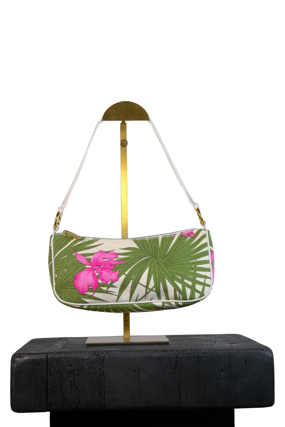 Céline Floral Print Shoulder Bag